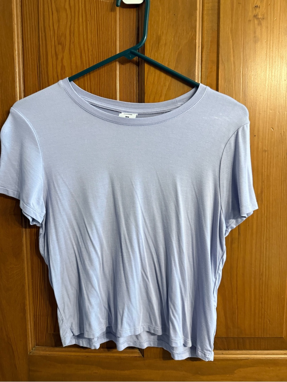 Light Lavender Women's Short Sleeve Crewneck Top